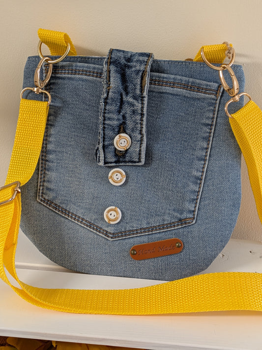 Button Front Hip Pocket